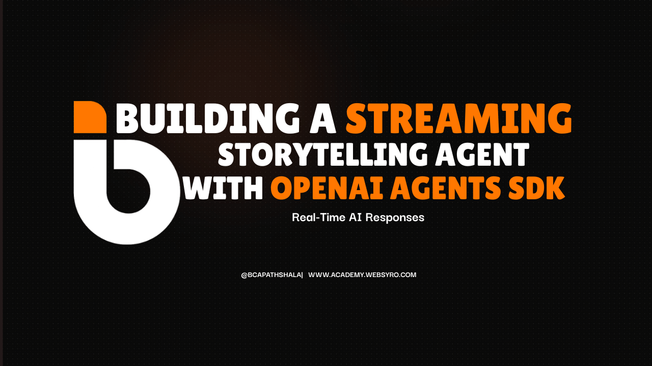 Streaming Storytelling Agent